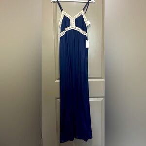 Navy blue maxi dress